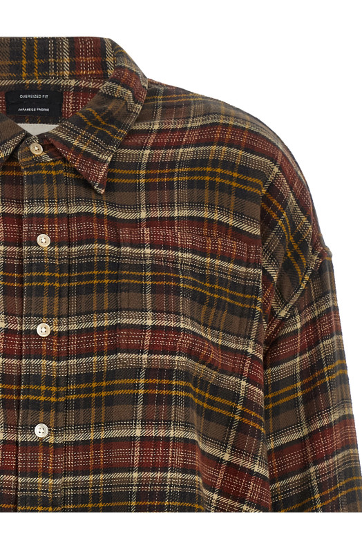 Сорочка у клітинку, коричнева R13 R13WR004R932BRUSTBROWNPLAID