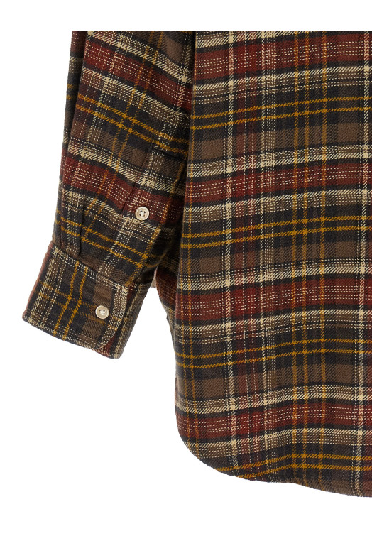 Сорочка у клітинку, коричнева R13 R13WR004R932BRUSTBROWNPLAID