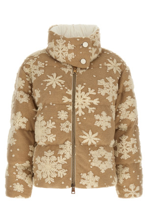 'Snowflake' down jacket Beige