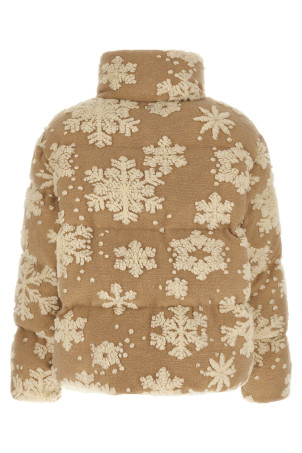 'Snowflake' down jacket Beige