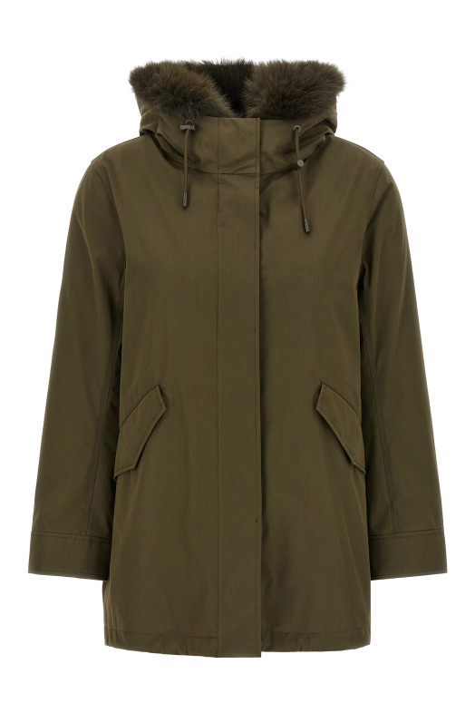 'Iconic Short' parka Green