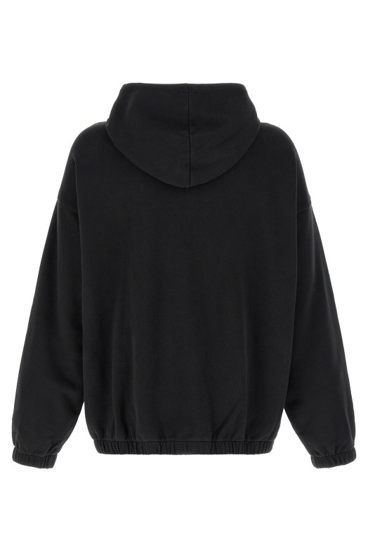 'A.O.D.' hoodie by Slam Jam Black