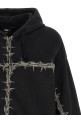 'A.O.D.' hoodie by Slam Jam Black