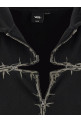 'A.O.D.' hoodie by Slam Jam Black