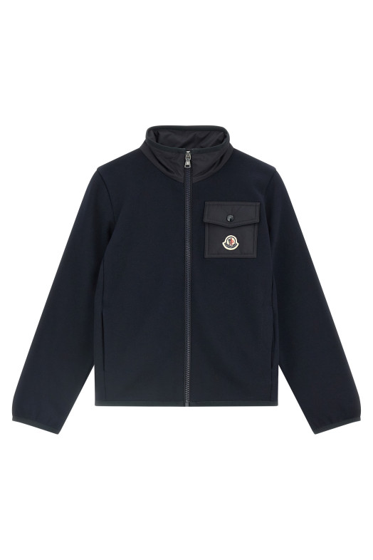 Logo patch sweatshirt Blue