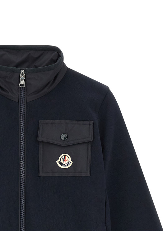 Logo patch sweatshirt Blue