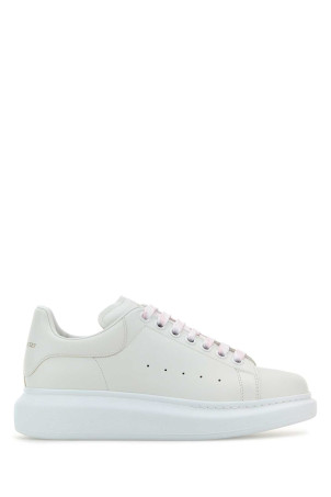 Белые кожаные кроссовки ALEXANDER MCQUEEN (553770WIEE0)