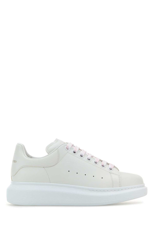 Белые кожаные кроссовки ALEXANDER MCQUEEN (553770WIEE0)