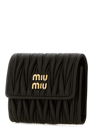 Black leather wallet Black MIU MIU (5MH058AFPP)