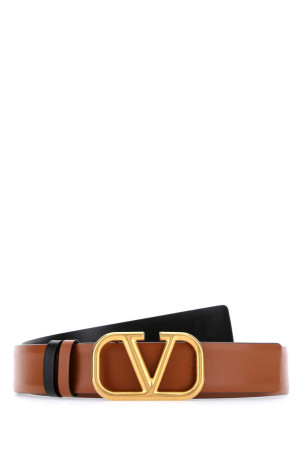 Biscuit leather VLogo Signature reversible belt VALENTINO GARAVANI (6W2T0S11ZFR)