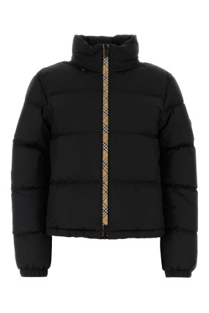 Black polyester down jacket Black BURBERRY (8110250)