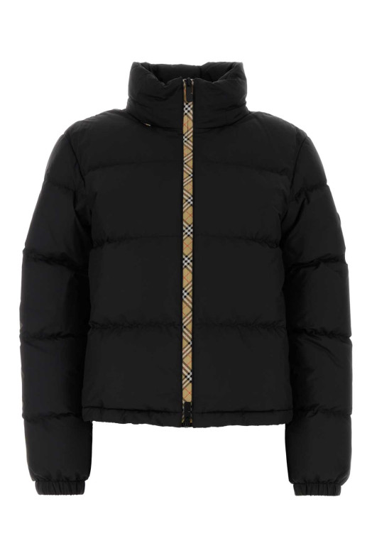 Черная пуховая куртка из полиэстера BURBERRY (8110250)