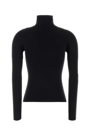 Black stretch jersey top Black GUCCI (A006FLXJH7D)