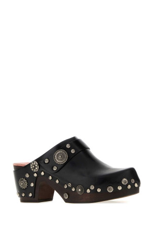 Black leather Talis clogs CHLOE (CH26W21U1S)