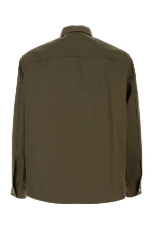 Olive green mackintosh overshirt FENDI (FW1470B1UE)