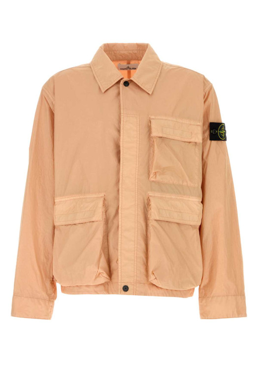 Нейлоновая куртка цвета лосося STONE ISLAND (L1S154100003S0A23)