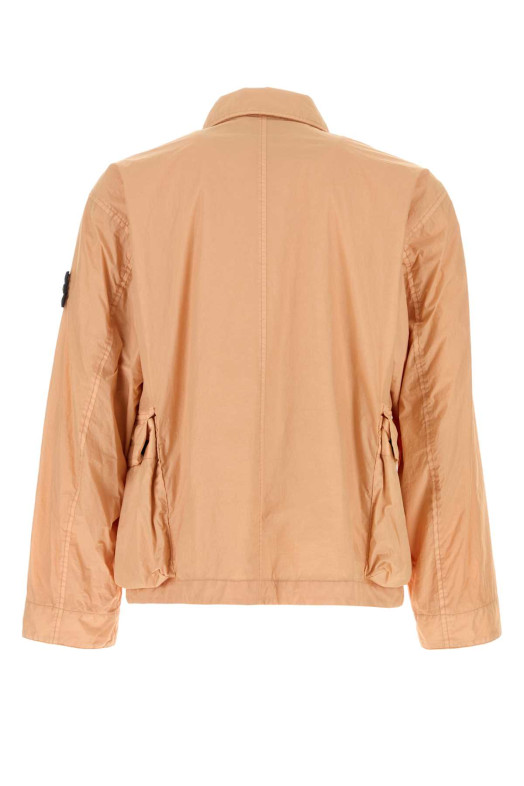 Нейлоновая куртка цвета лосося STONE ISLAND (L1S154100003S0A23)