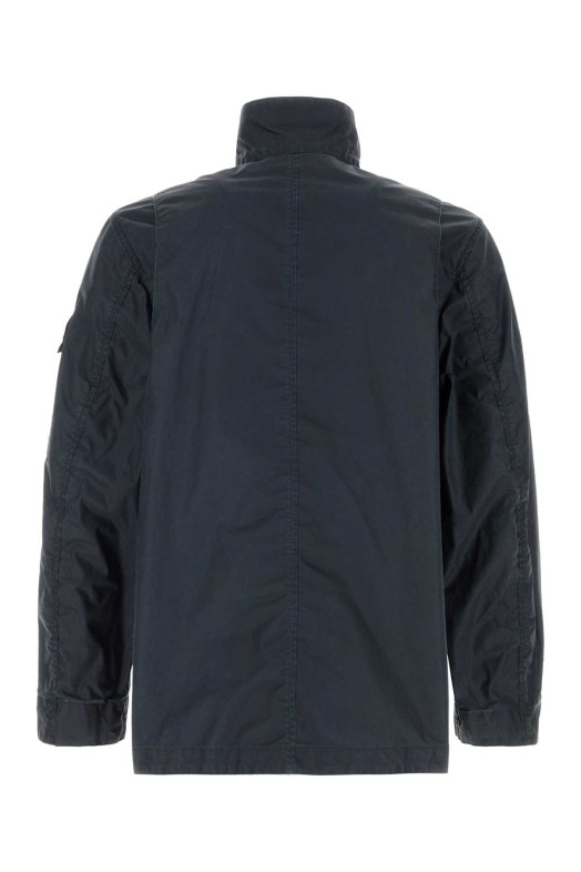 Темно-синяя куртка из полиэстера и других материалов, черная, STONE ISLAND (L1S154100024S0290)