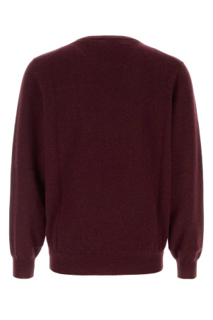 Melange burgundy cashmere sweater BRUNELLO CUCINELLI (M2200100)