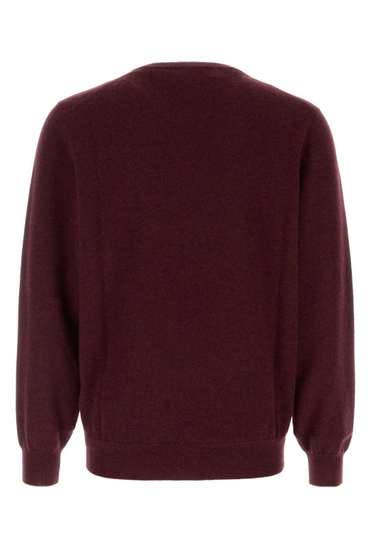 Melange burgundy cashmere sweater BRUNELLO CUCINELLI (M2200100)