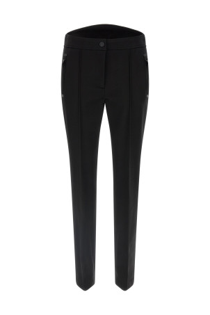 Technical twill pants Black