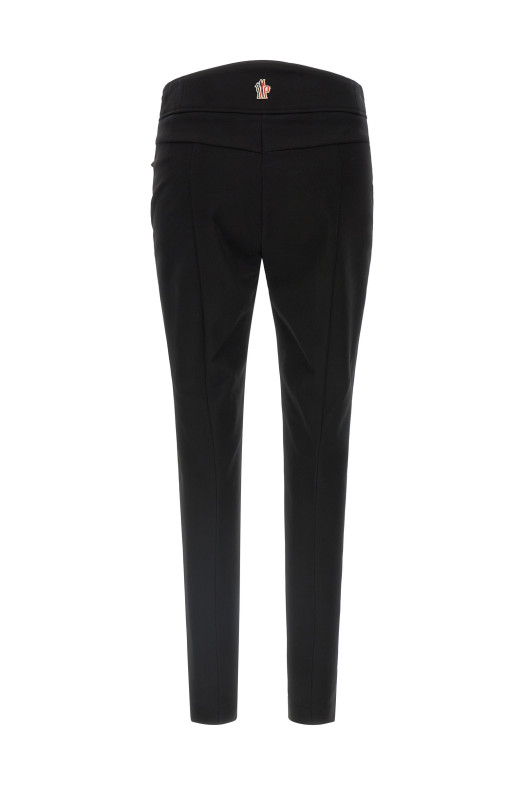 Technical twill pants Black
