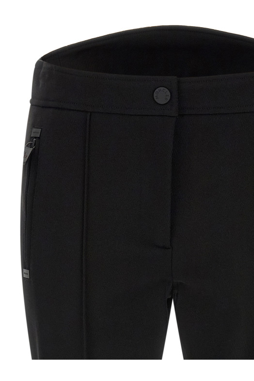 Technical twill pants Black