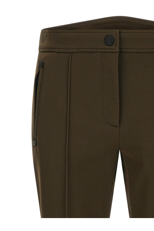 Technical twill pants Green