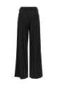 Pinstripe pants Black