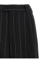 Pinstripe pants Black