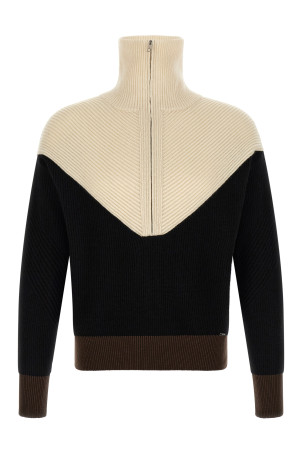Color-block sweater Black