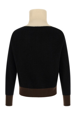 Color-block sweater Black