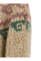 Жаккардовый свитер бежевого цвета MONCLER GRENOBLE L20989C00007N0696P04