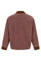 Canvas jacket with embroideries Pink