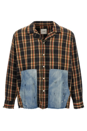 'Plaid Denim' shirt Multicolor