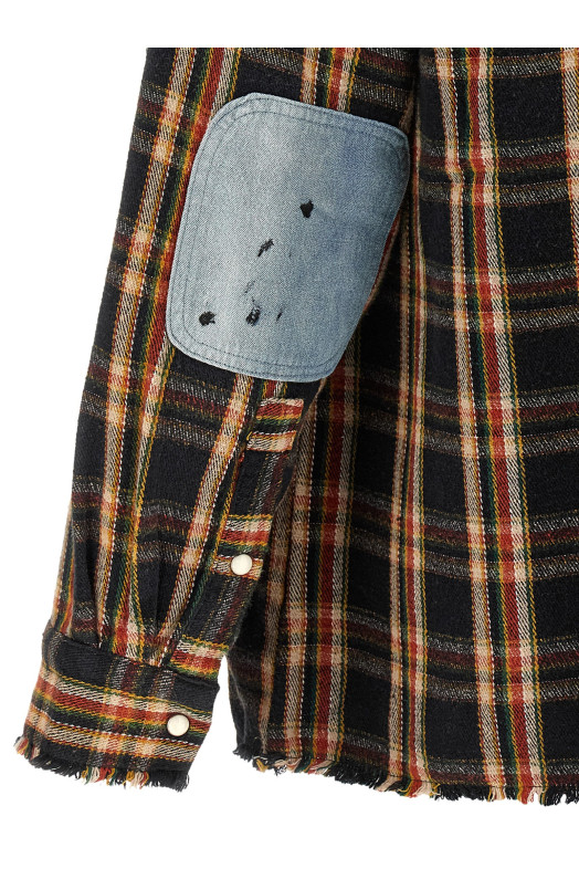 'Plaid Denim' shirt Multicolor