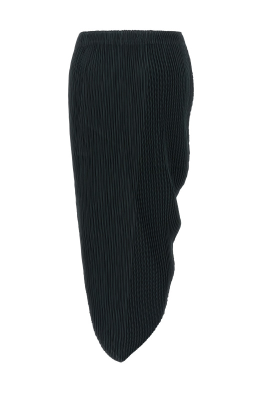 'Leaf Pleats' skirt Blue