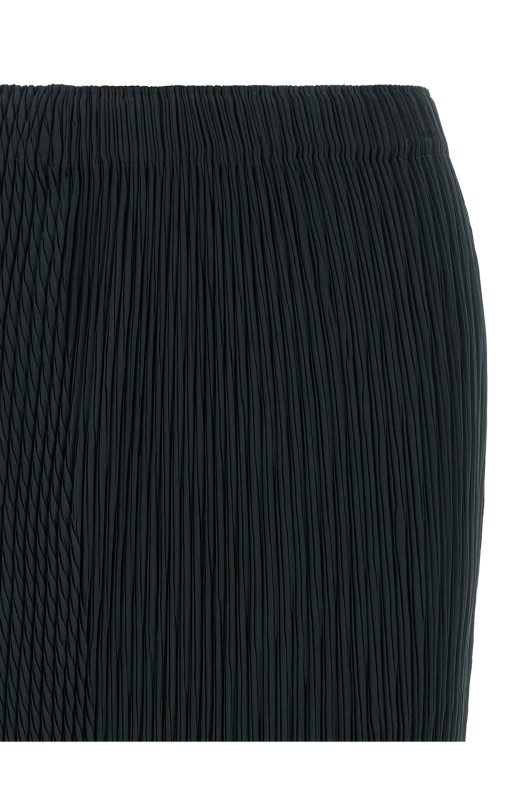 'Leaf Pleats' skirt Blue