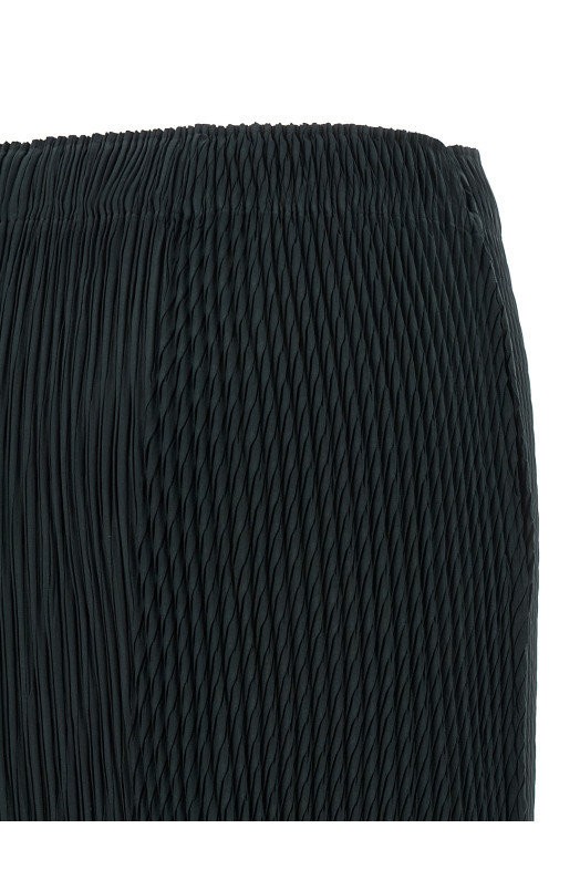 'Leaf Pleats' skirt Blue