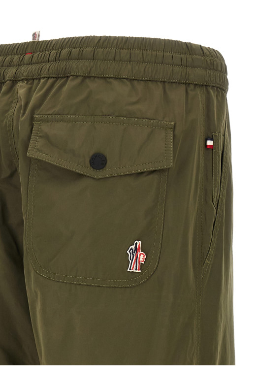 Джоггеры Micro Soft, зеленые MONCLER GRENOBLE L20972A0000259876825