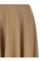 Эластичная шерстяная юбка, бежевого цвета MOSCHINO A013654220084