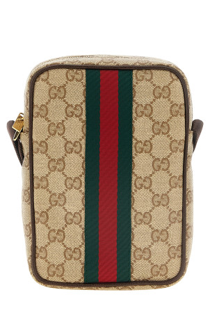 Міні-сумка через плече GG, бежева GUCCI A002SJFAF9S9646