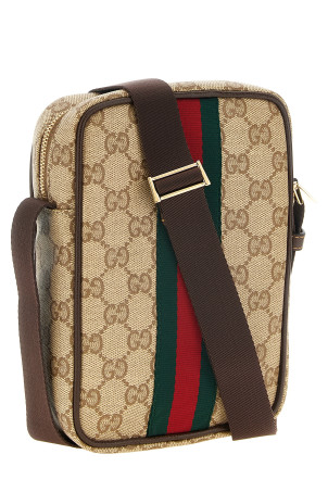 Міні-сумка через плече GG, бежева GUCCI A002SJFAF9S9646