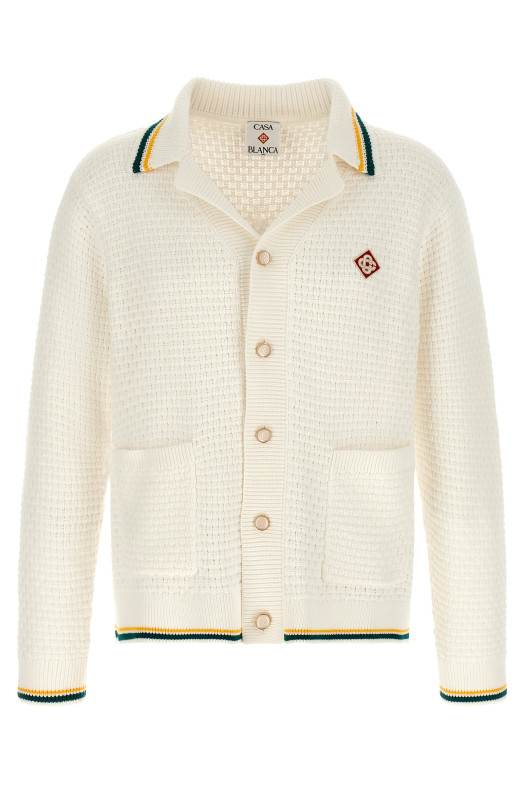 'Pyramide D'Oranges' cardigan White