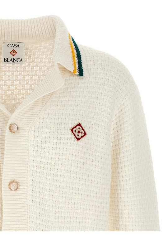 'Pyramide D'Oranges' cardigan White