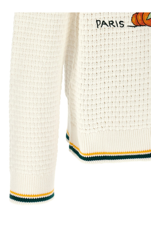 'Pyramide D'Oranges' cardigan White