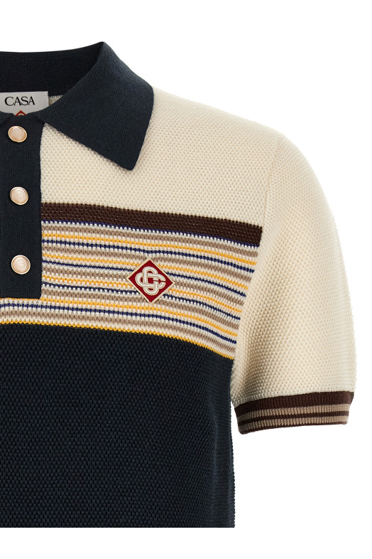 'Café Culture' polo shirt Multicolor