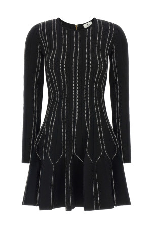 Origami knit dress Black