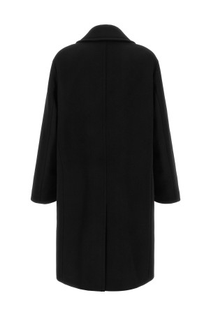 Пальто з ангори та вовни, чорне FENDI FF0879B1HMF0QA1