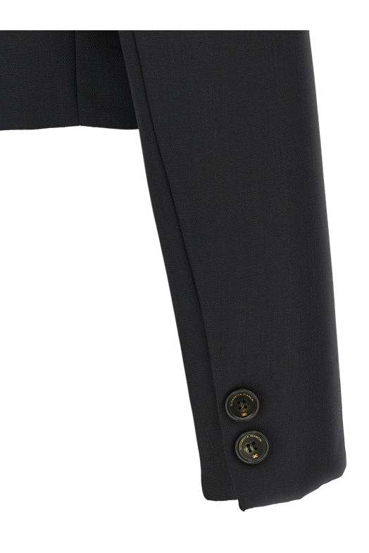 Короткий блейзер, чёрный ELISABETTA FRANCHI GI29167E2110